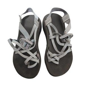 Chaco Women’s Size 6 ZX/2 Vibram Sports Sandal Silver Gray Hiking Shoes